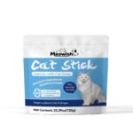 Meowish Lickable Cat Treats 48  Sticks Salmon with Cat Grass Daily Hairball Support Puree Sticks for All Ages Cats 720g 25.39oz No Preservatives or Artificial Additives